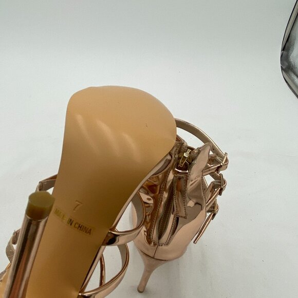 FSJ Women Sexy Strappy Gladiator Wedding Sandals High Heel Stiletto Shoes for Su - Picture 6 of 8